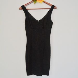 Forever 21 Black Textured Mini Dress S